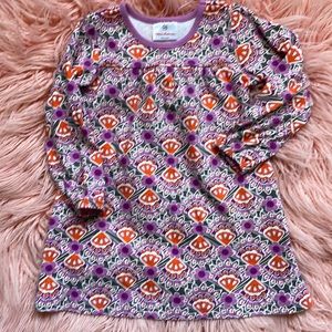 Hanna Andersson dress. Size 100 cm (4-5). EUC. Very fun pattern.